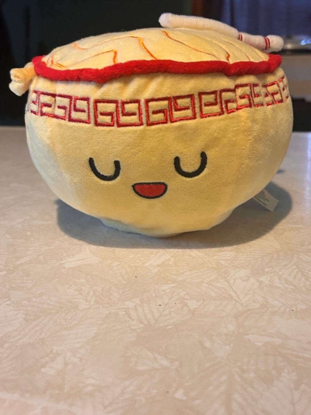 Squishmallows Yellow & Red Ramen Bowl Plush